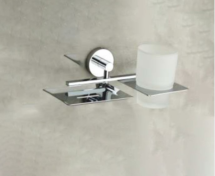 OCEAN Soap Dish Tumbler Holder Stainless Steel Bathroom Commercial Hotel Spa Wall Mount Heavy-Duty Anti-Rust Waterproof Easy Clean Professional Grade Durable Dual Function Rustproof Hygienic Ocean Design Space Saving Modern Luxury Secure Mounting Stable